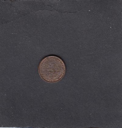 Beschrijving: 1/2 Cent WILHELMINA 